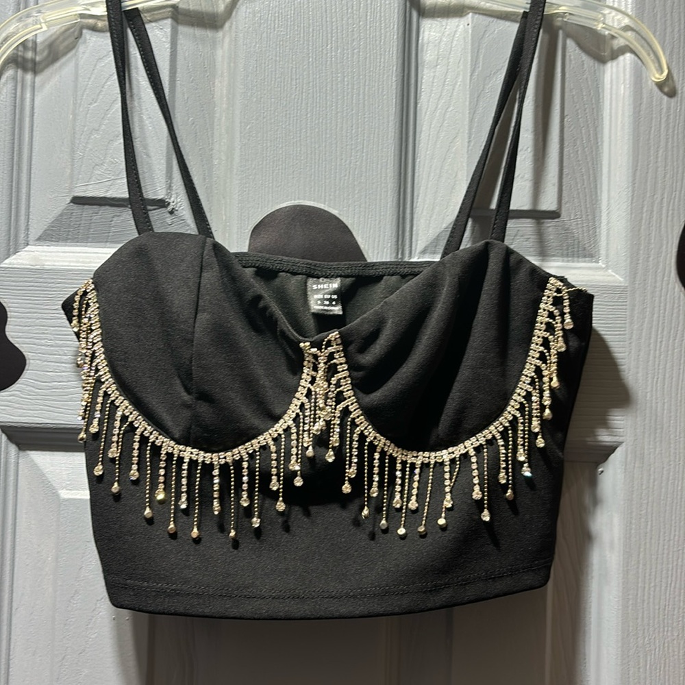Tassled crop top